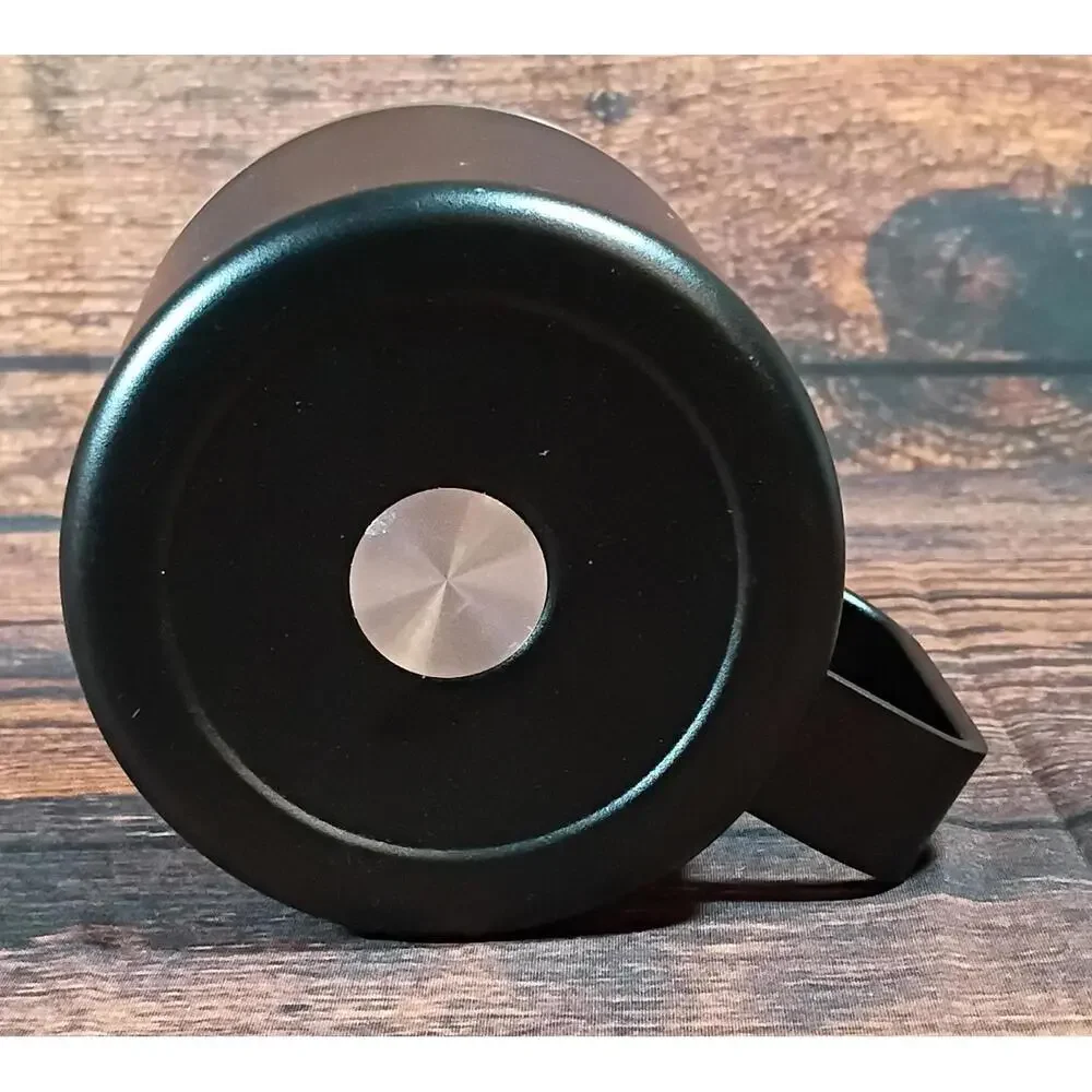 Black Stainless Steel Travel Mug with Lid - 